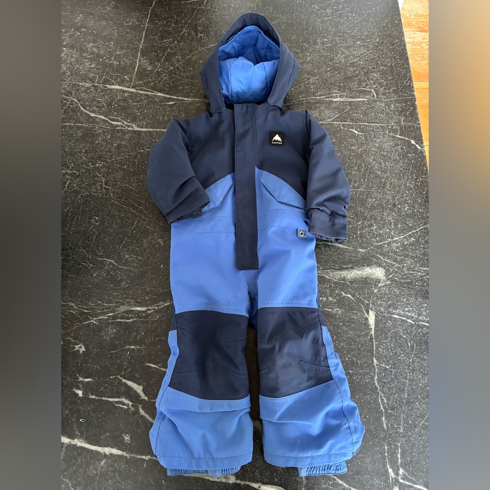 Burton Navy and Blue Hooded Snowsuit